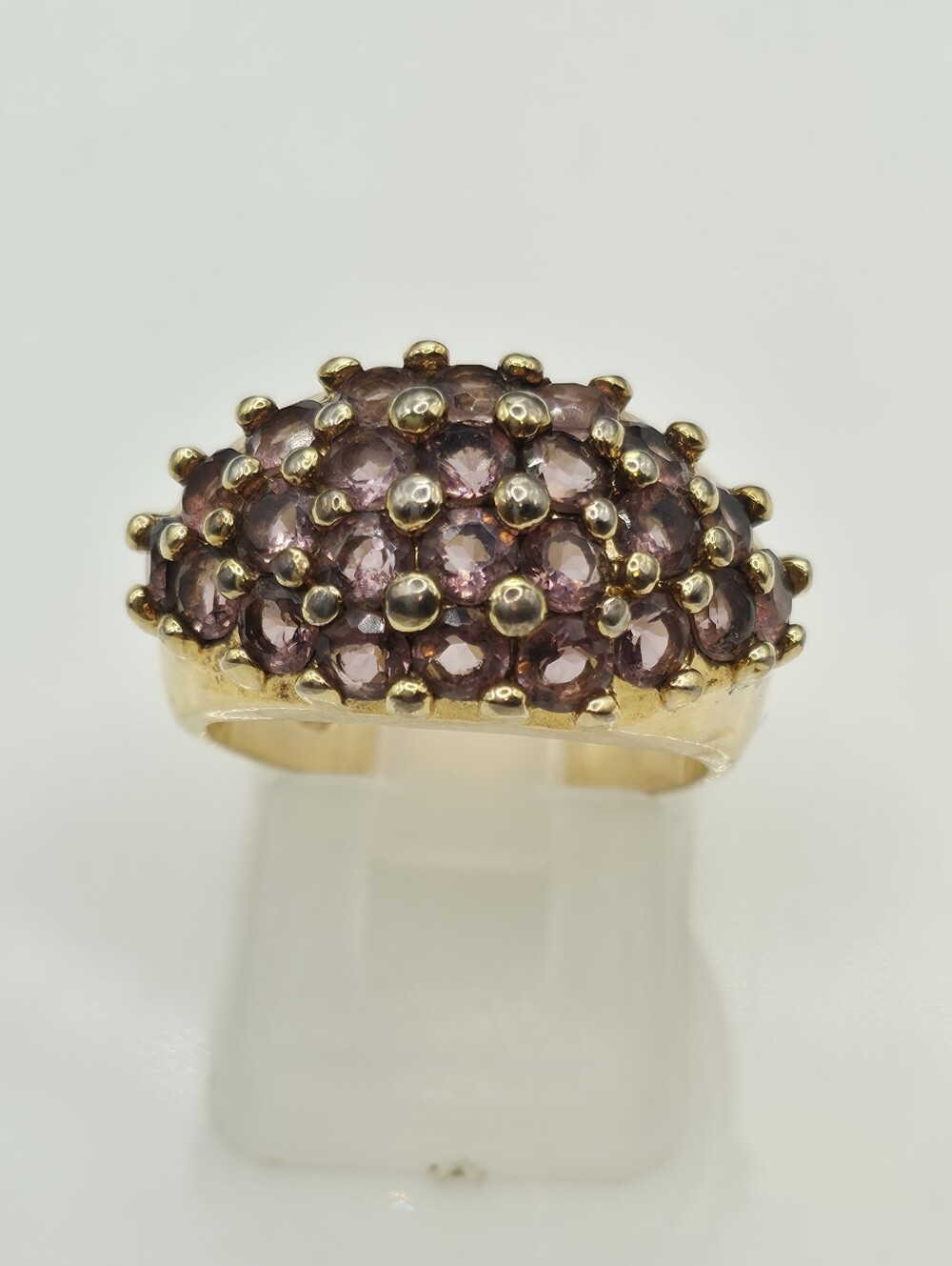 Designer Signed Multi Tourmaline Cluster Ring
